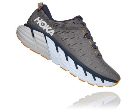 Hoka Gaviota 3 Moški Road Tekaški Čevlji Siva Siva / Modra SI-578014N